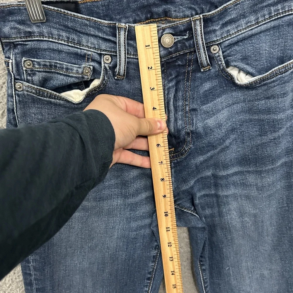 Abercrombie Fitch Jeans Mens 29x32 Blue Denim Straight Stretch Slim Fit Adult‎